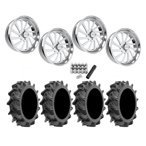 EFX Motohavok 35x8.5-22 Tires on JTX Forged Cycle Polished Wheels