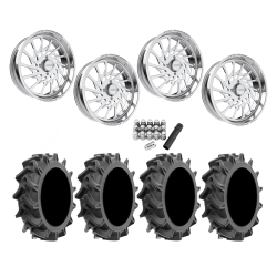 EFX Motohavok 35x8.5-22 Tires on JTX Forged Psycho Polished Wheels