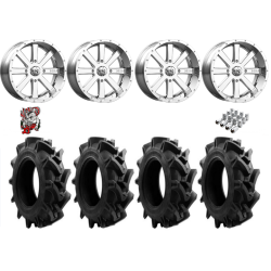 EFX Motohavok 40-9.5-24 Tires on MSA M34 Flash Chrome Wheels