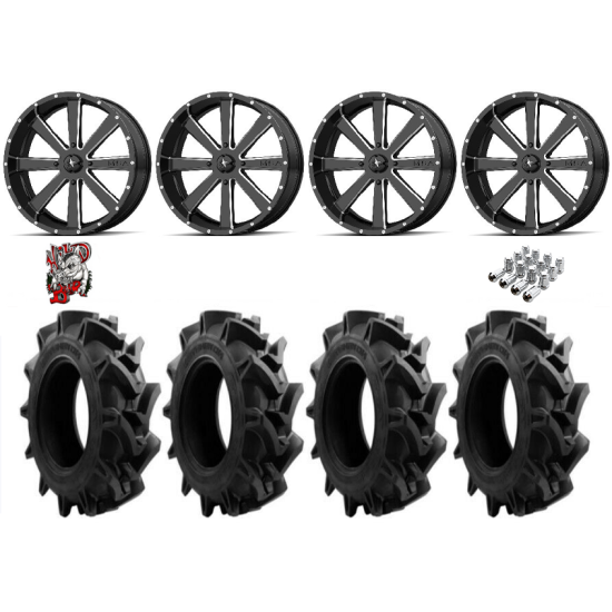 EFX Motohavok 40-9.5-24 Tires on MSA M34 Flash Wheels
