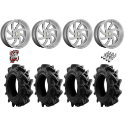 EFX Motohavok 40-9.5-24 Tires on MSA M36 Switch Brushed Titanium Wheels