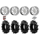 EFX Motohavok 37-9.5-22 Tires on MSA M36 Switch Brushed Titanium Wheels