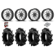 EFX Motohavok 40-9.5-24 Tires on MSA M45 Portal Milled Wheels