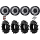 EFX Motohavok 35-8.5-22 Tires on MSA M50 Clubber Gloss Black Wheels