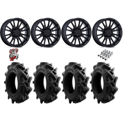 EFX Motohavok 37-8.5-24 Tires on MSA M51 Thunderlips Matte Black Wheels