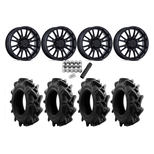 EFX Motohavok 37x8.5-24 Tires on MSA M51 Thunderlips Matte Black Wheels