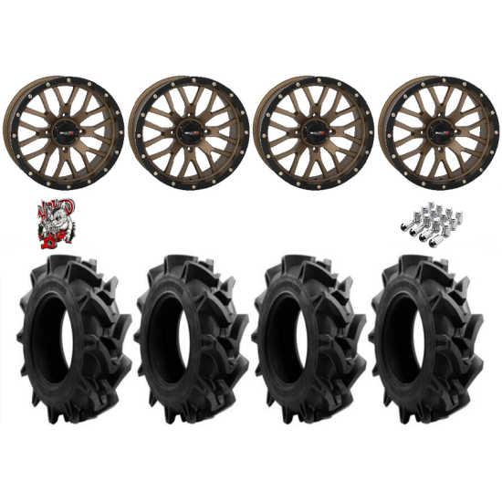 EFX Motohavok 32-8.5-18 Tires on ST-3 Bronze Wheels