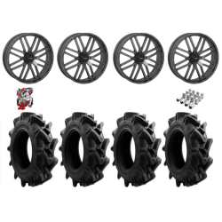 EFX Motohavok 37-8.5-24 Tires on ST-3 Grey Wheels
