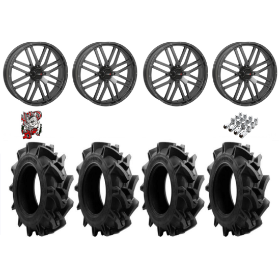 EFX Motohavok 45-10-24 Tires on ST-3 Grey Wheels