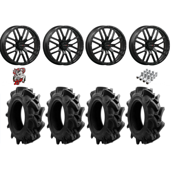 EFX Motohavok 40-9.5-24 Tires on ST-3 Matte Black Wheels