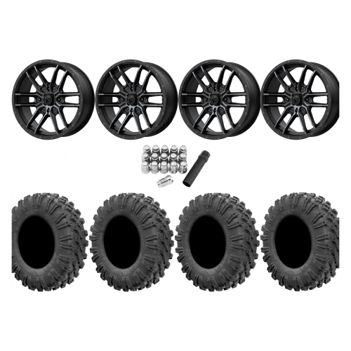 EFX Motoravage 30x10-16 Tires on MSA M43 Fang Wheels