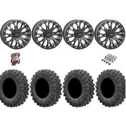 EFX Motoravage 30-10-14 Tires on ST-3 Matte Black Wheels