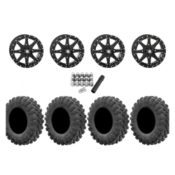 EFX Motoravage 30x10-14 Tires on STI HD10 Gloss Black Wheels