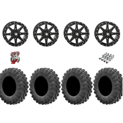 EFX Motoravage 30-10-14 Tires on STI HD10 Gloss Black Wheels
