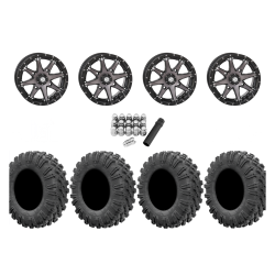 EFX Motoravage 30x10-14 Tires on STI HD10 Smoke Wheels