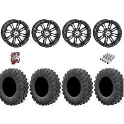 EFX Motoravage 27-10-14 Tires on STI HD3 Gloss Black Wheels