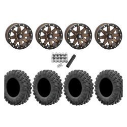 EFX Motoravage 30x10-14 Tires on STI HD9 Bronze Beadlock Wheels