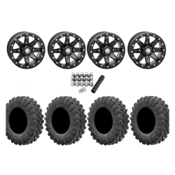 EFX Motoravage 30x10-14 Tires on STI HD9 Matte Black Beadlock Wheels
