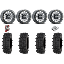 Frontline ACP 30-10-14 Tires on Method 401 Matte Titanium Beadlock Wheels
