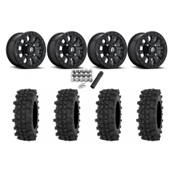 Frontline ACP 28x10-14 Tires on Fuel Tactic Matte Black Wheels