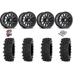 Frontline ACP 28-10-14 Tires on Fuel Vector Matte Black Wheels