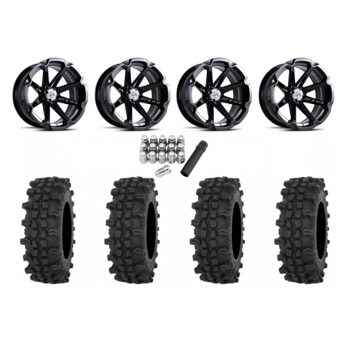 Frontline ACP 28x10-14 Tires on MSA M12 Diesel Wheels