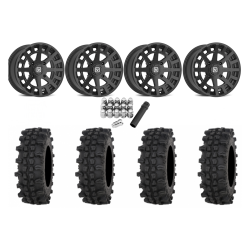 Frontline ACP 32x10-15 Tires on V04 Satin Black Wheels
