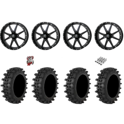 Frontline ACP 40-12-24 Tires on Frontline 556 Gloss Black (24x9) Wheels