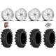 Frontline ACP 37-9.5-22 Tires on Fuel Kompressor Polished Wheels