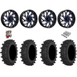 Frontline ACP 35-9.5-20 Tires on Fuel Runner Candy Blue Wheels