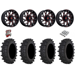 Frontline ACP 37-9.5-22 Tires on Fuel Runner Candy Red Wheels