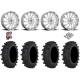 Frontline ACP 33-9.5-20 Tires on MSA M46 Blade Chrome Wheels