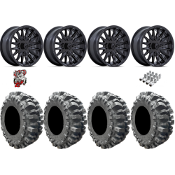 Interco Bogger 30-10-15 Tires on MSA M49 Creed Matte Black Wheels