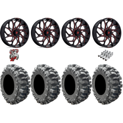 Interco Bogger 33-9.5-20 Tires on Fuel Runner Candy Red Wheels