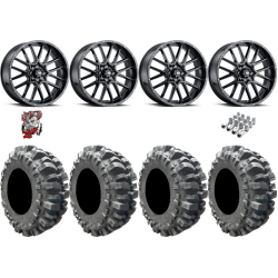 Interco Bogger 35-9.5-20 Tires on ITP Hurricane Gloss Black Wheels