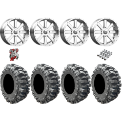 Interco Bogger 33-9.5-20 Tires on MSA M34 Flash Chrome Wheels