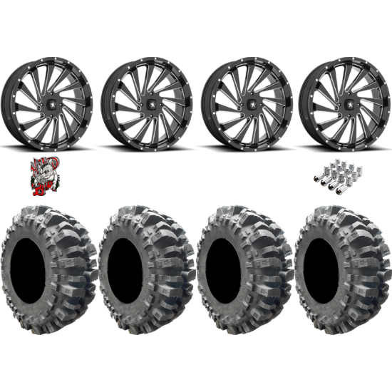 Interco Bogger 35-9.5-20 Tires on MSA M46 Blade Milled Wheels