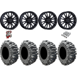 Interco Bogger 33-9.5-20 Tires on MSA M51 Thunderlips Matte Black Wheels