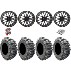 Interco Bogger 33-9.5-20 Tires on ST-3 Matte Black Wheels