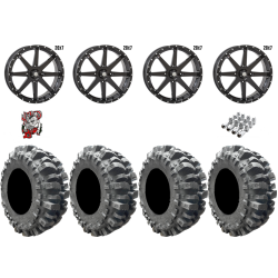 Interco Bogger 33-9.5-20 Tires on STI HD10 Gloss Black Wheels