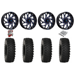System 3 ATX470 35-10-18 Tires on Fuel Runner Candy Blue Wheels