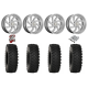 System 3 ATX470 35-10-18 Tires on MSA M36 Switch Brushed Titanium Wheels