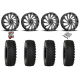 System 3 ATX470 35-10-18 Tires on MSA M46 Blade Gloss Black Milled Wheels