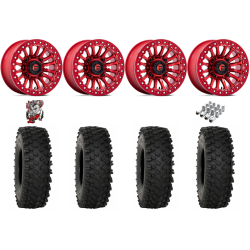 System 3 ATX470 32-10-15 Tires on Fuel Rincon Candy Red Beadlock Wheels