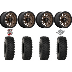 System 3 ATX470 33-10-15 Tires on Fuel Runner Matte Bronze Wheels