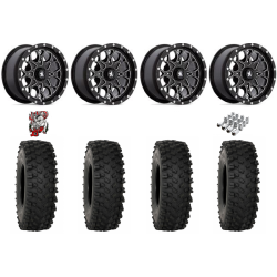 System 3 ATX470 30-10-14 Tires on MSA M45 Portal Gloss Black Milled Wheels