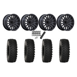 System 3 ATX470 30x10-14 Tires on MSA M49 Creed Matte Black Wheels
