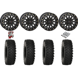 System 3 ATX470 32-10-15 Tires on SB-6 Matte Black Beadlock Wheels