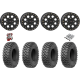 Valor Off-Road Alpha 32-10-15 Tires on SB-7 Matte Black Beadlock Wheels