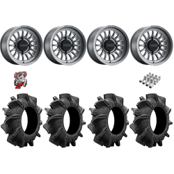 Assassinator Mud Tires 29.5-8-14 on Method 411 Gloss Titanium Wheels